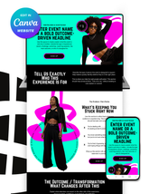 The Vibe - Event Website Canva Template (Impact Redesign)