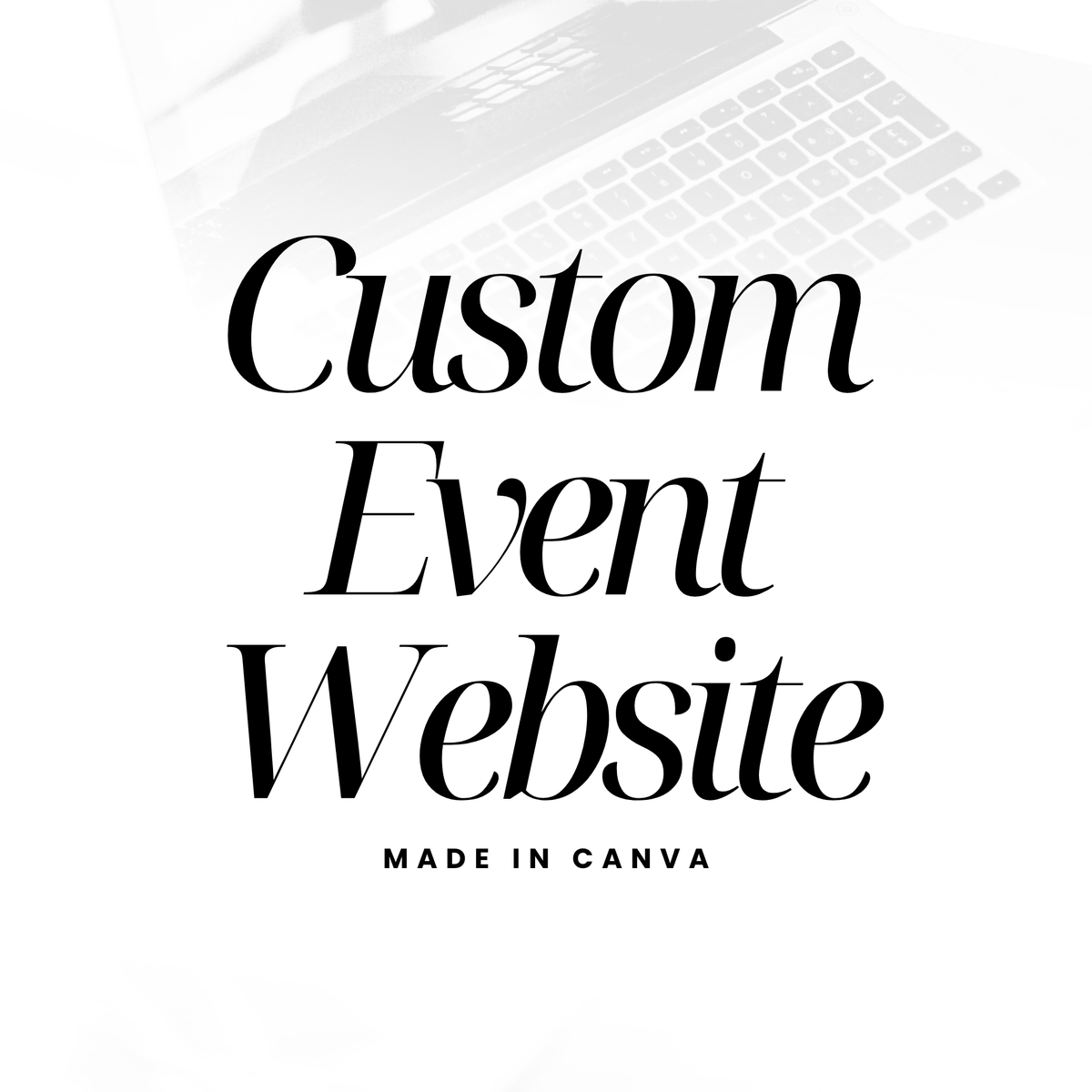 Custom Canva Event Website