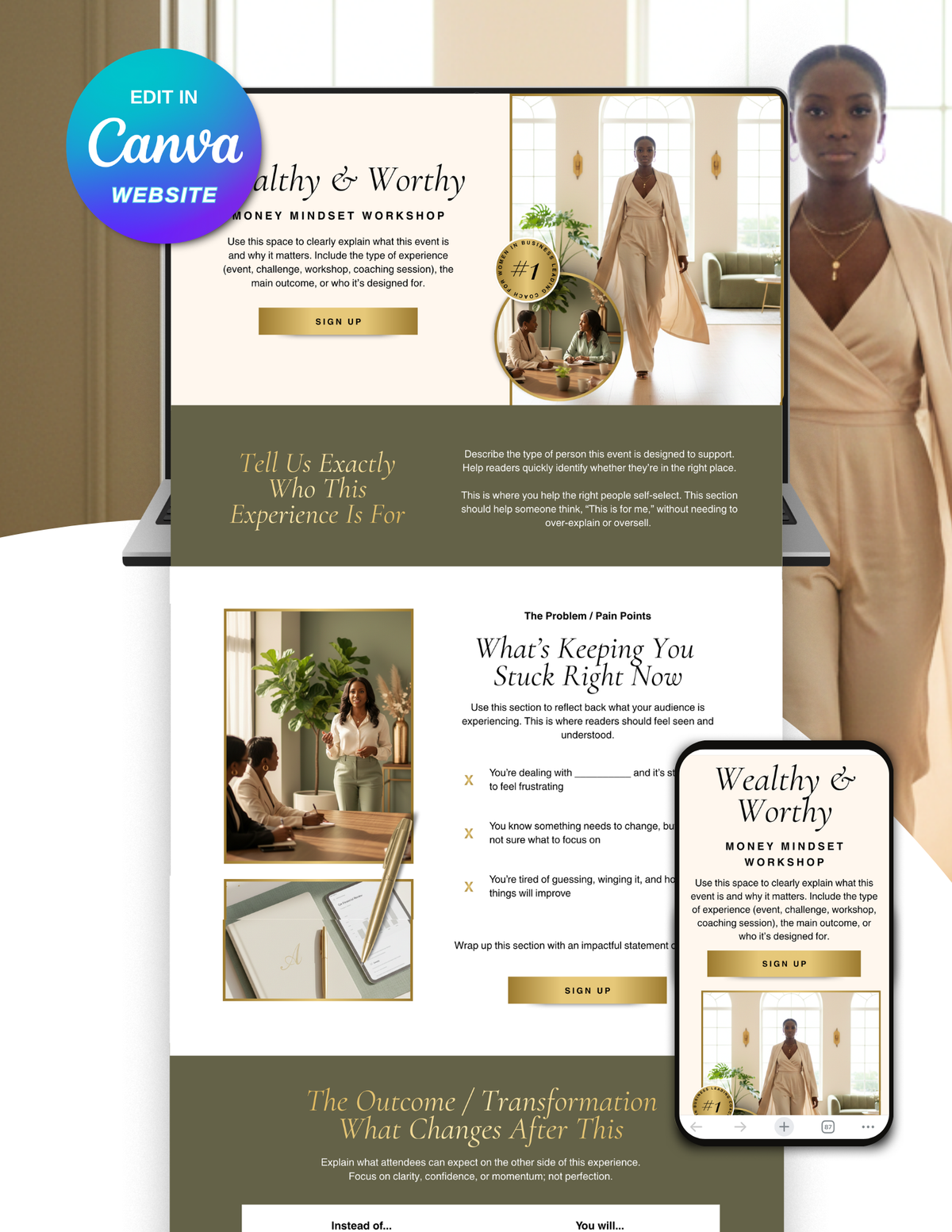 The Signature - Event Website Canva Template (Impact Redesign)